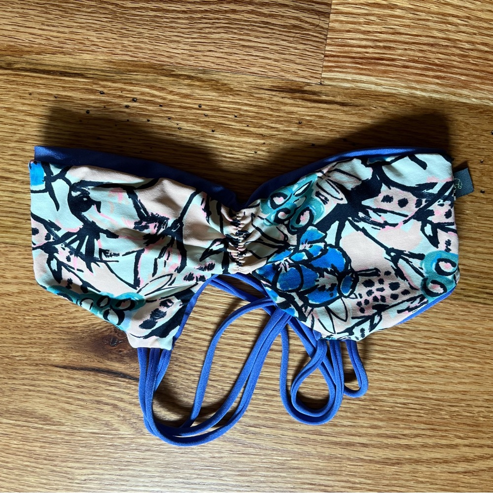 Floral Print Bikini Top
